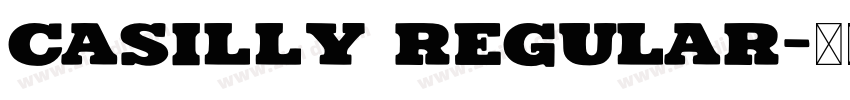 Casilly Regular字体转换